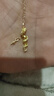 周六福蛇來(lái)運轉黃金項鏈女生肖蛇足金吊墜生日禮物計價(jià)A0613100 約3.61g 曬單實(shí)拍圖
