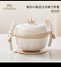 英氏（YEEHOO）寶寶輔食碗嬰兒專(zhuān)用米粉注水保溫碗恒溫不銹鋼兒童全套餐具碗 曬單實(shí)拍圖