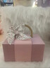 逸兼 手提皮質(zhì)禮盒空盒 情人節新年禮物包裝盒子大號生日伴手禮收納箱 粉色 30*20*14cm 禮盒+絲巾+拉菲草 曬單實(shí)拍圖