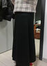 芮妍雅高端毛呢百褶半身裙女秋冬季2025新款中長(cháng)款絕美巨好看羊毛呢傘裙 黑色-加絨 【專(zhuān)柜高端】 L /28建議105-115斤 曬單實(shí)拍圖