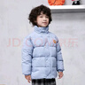 大嘴猴（paul frank）童裝冬季棉服2025秋冬款中大童舒適保暖時(shí)尚男女童外套 灰藍 140 曬單實(shí)拍圖