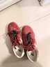百麗（Belle）漿果糖復古德訓鞋款撞色運動(dòng)休閑板鞋B2472AM5 深紅色 38 (240mm) 曬單實(shí)拍圖