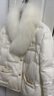 香影小香風(fēng)輕薄羽絨服女2025冬季新款90白鴨絨圓領(lǐng)法式白色短外套 鷺白 M 曬單實(shí)拍圖