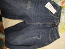 百圖betu女裝冬季新款牛仔褲加絨牛仔直筒褲顯瘦褲子女2411X03 牛仔色 M 曬單實(shí)拍圖