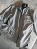 凡客誠品（VANCL）加絨法蘭絨襯衫男士冬季翻領(lǐng)加厚基礎款百搭長(cháng)袖襯衣 麻灰 2XL 曬單實(shí)拍圖