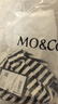 MO&Co.針織衫春夏高比例綿羊毛輕柔捏褶短款條紋薄款上衣摩安珂 白黑條色 S 160 曬單實(shí)拍圖
