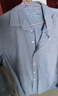 海瀾之家（HLA）長(cháng)袖襯衫男牛津紡翻領(lǐng)輕商務(wù)純棉襯衣男春秋 藍灰22 L 175/96A 推薦74-80kg 曬單實(shí)拍圖