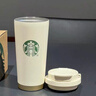 星巴克（Starbucks）杯子節日禮物不銹鋼保溫杯情侶對杯禮盒咖啡杯辦公戶(hù)外水杯伴手禮 白金女神+袋子 曬單實(shí)拍圖