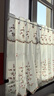 熊啾啾 穿管簾田園窗幔簾刺繡韓式布藝窗簾成品門(mén)簾廚房簾紗簾免打孔 乳白色半透明軟紗 90CM高x150CM寬 曬單實(shí)拍圖