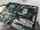 綠林沖擊鋰電鉆套裝家用工具箱打混凝土手電鉆42件21V【送27件配件】 曬單實(shí)拍圖