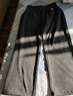 雪夕（XUEXI）媽媽秋冬裝加絨加厚毛呢直筒褲中老年女冬季松緊腰休閑褲新款長(cháng)褲 曬單實(shí)拍圖