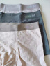 貓人（MiiOW）80S新疆棉男士?jì)妊澐狸幠页睗?026新款10A抑菌高端提花平角四角褲 芝麻黑+風(fēng)鈴灰+站航灰【80S新疆棉】 2XL 【建議：135-150斤】 曬單實(shí)拍圖