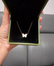 杜蔻【吉娜同款】蝴蝶項鏈女新年禮物女輕奢項鏈生日禮物送女友老婆 【吉娜同款】柔光白貝母 曬單實(shí)拍圖