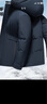 羅蒙（ROMON）鵝絨羽絨服男爸爸裝厚款保暖秋冬商務(wù)休閑可脫內膽高端休閑羽絨服 曬單實(shí)拍圖