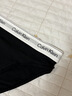 Calvin Klein內衣【摩登引力帶】ck棉質(zhì)襠高腰比基尼三角內褲女 UB1-太空黑 XS 曬單實(shí)拍圖