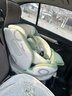 Prigel舒安pro新生嬰幼兒寶寶兒童安全座椅可坐可躺車(chē)載汽車(chē)用0-6-12歲 舒安pro 奶油青提(不窩脖設計+單手旋轉+175°大躺角) 曬單實(shí)拍圖