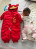 巴拉巴拉嬰兒連體衣羽絨服寶寶男童女童2025新款冬裝外出哈衣爬服造型拜年 曬單實(shí)拍圖