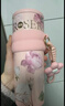 世大家明星同款保溫杯女士水杯送女朋友老婆生日新年禮物大容量吸管杯 曬單實(shí)拍圖