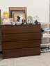 斗柜臥室置物柜客廳靠墻儲物柜子抽屜柜沙發(fā)邊柜衣服收納柜五斗櫥 【加厚板材】檀木色/雙排八斗120cm 曬單實(shí)拍圖