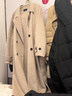 衣香麗影【100%羊毛】雙面呢子大衣女長(cháng)款新款高級感外套 卡其色 L 曬單實(shí)拍圖