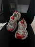 ZLZP巴黎3XL老爹鞋男紅白色厚底增高運動(dòng)鞋2026新款情侶百搭休閑鞋潮 3XL-白紅做舊 【順豐+精美禮盒】 42 曬單實(shí)拍圖