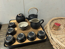 京東京造 茶具整套 功夫茶具陶瓷套裝茶壺茶杯茶盤(pán)【黑陶提梁壺】 12件套  曬單實(shí)拍圖