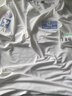七匹鯊速干冰絲網(wǎng)眼t恤定制印logo工作服訂制定做情侶短袖diy純棉 白色 XL 曬單實(shí)拍圖