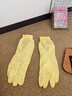 靚滌家務(wù)手套1雙33cm黃色單層洗碗廚房加厚橡膠皮洗衣清潔防水刷鍋碗 曬單實(shí)拍圖