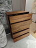 木源同全實(shí)木胡桃木斗柜現代簡(jiǎn)約五斗柜家用客廳臥室床尾收納邊柜靠墻柜 【五斗柜】長(cháng)80寬40高110cm 整裝發(fā)貨  收貨即用【全胡桃木】 曬單實(shí)拍圖