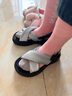 天美意鞋子女鞋松糕厚底沙灘鞋運動(dòng)女休閑涼鞋KX021BL4 波浪銀 36 曬單實(shí)拍圖