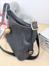 直見(jiàn)【藝洋同款】一撇風(fēng)骨植鞣頭層牛皮hobo中號原創(chuàng  )單斜挎托特女包包 小號 黑金+葫蘆 風(fēng)骨植鞣皮 曬單實(shí)拍圖