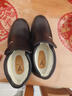意爾康棉鞋男士軟底防滑中老年男鞋加絨保暖加厚棉皮鞋男冬季鞋子 深棕色  加絨  8867 42 曬單實(shí)拍圖