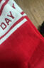 貓人【本命年騏驥紅襪】女士襪子女喜慶印花中筒襪結婚大紅色棉襪6雙 曬單實(shí)拍圖