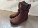 星期六厚底短靴女2025新款秋冬季巨好看短靴子美拉德西部牛仔靴勃肯短靴 曬單實(shí)拍圖