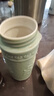 乾唐軒活瓷盛世祥龍水杯茶杯陶瓷杯杯蓋咖啡杯高顏值隨手杯 薄荷綠 曬單實(shí)拍圖