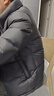 杉杉25年秋冬新款羽絨服男短款立領(lǐng)時(shí)尚面包服90絨拼色加厚保暖外套 曬單實(shí)拍圖