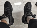 李寧桀驁2丨beng輕彈科技籃球鞋男高幫減震防滑輕便外場(chǎng)運動(dòng)鞋 黑色-7 黑天鵝 42 曬單實(shí)拍圖
