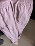 雪中飛冬新款葫蘆紋羽絨褲女士韓版寬松直筒闊腿保暖羊羔絨 粉色|1234 L 170/76A 曬單實(shí)拍圖