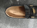 他她（TATA）樂(lè )福鞋女鞋秋季商場(chǎng)同款六便士時(shí)尚休閑新款黑色ETV01AA6 黑色 36 曬單實(shí)拍圖