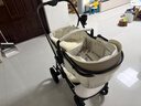紐貝耳newber嬰兒車(chē) 嬰兒推車(chē) 嬰兒車(chē)0-3歲用折疊可坐可躺帶減震 可換向 墨影 防風(fēng)保暖罩+防蚊罩+抑菌護脊板 曬單實(shí)拍圖