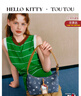 toutou三麗鷗HELLO KITTY凱蒂貓哈嘍keiti牛仔單肩腋下包生日禮物送女友 曬單實(shí)拍圖