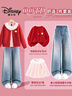 迪士尼（Disney）童裝女童毛衣套裝2025秋冬新款可愛(ài)公主風(fēng)女孩衣服百搭兒童針織衫 曬單實(shí)拍圖