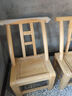 老式木椅農村實(shí)木靠背椅家用餐桌椅農家樂(lè )老人休閑椅子換鞋凳喂奶 座33CM松木清漆 曬單實(shí)拍圖