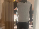 名創(chuàng  )優(yōu)品（MINISO）學(xué)院風(fēng)針織馬甲毛衣男秋季日系復古V領(lǐng)休閑情侶款背心 淺灰 L 曬單實(shí)拍圖