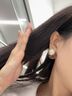 多想余純銀耳釘女珍珠耳環(huán)耳飾輕奢氣質(zhì)小眾高級感2026新款養耳洞首飾 珍珠豹紋耳釘 曬單實(shí)拍圖