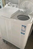 海爾（Haier）半自動(dòng)洗衣機雙桶雙缸10公斤家用小型大容量雙電機強勁動(dòng)力省水電洗脫分離波輪以舊換新老式洗衣機 10公斤678S|強勁颶風(fēng)水流+溢水漂洗+移動(dòng)腳輪 曬單實(shí)拍圖