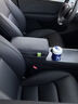 莫蘭迪汽車(chē)中央扶手箱增高墊保護套肘托高級適用于奧迪大眾特斯拉豐田 納帕超纖皮 扶手箱墊側袋版 雅致黑 曬單實(shí)拍圖