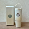 星巴克（Starbucks）杯子 經(jīng)典系列保溫吸管杯 高顏值大容量隨行水杯男女士送禮禮物 漸變款不銹鋼雙飲口提手杯820ml 曬單實(shí)拍圖