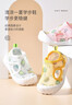 婧麒（JOYNCLEON）寶寶涼鞋嬰幼兒學(xué)步鞋夏季男女兒童鞋子軟底防滑小童透氣網(wǎng)面涼鞋 米色 18 碼【內長(cháng)13.5cm腳長(cháng)12.5cm】 曬單實(shí)拍圖