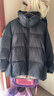 MO&Co.羽絨服90絨無(wú)氟防水面層輕暖高領(lǐng)高蓬松短款寬松面包服摩安珂 黑色 S /160 曬單實(shí)拍圖